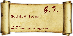 Gothilf Telma névjegykártya